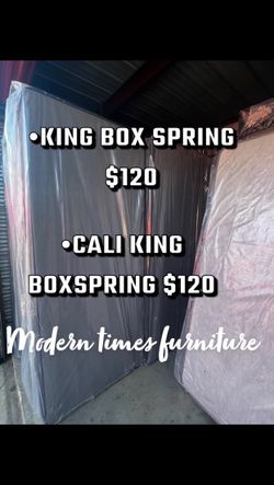 Cali king / eastern king box springs