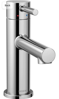 Moen Align Chrome One-Handle High-Arc Bathroom Faucet with Drain Assembly, 6190