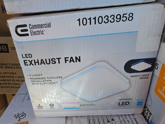 Hampton Bay 50 CFM 1.0 Sone LED 2(contact info removed)K LED Bathroom Exhaust Fan