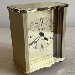 Bulova Desk Clock Vintage West Germany