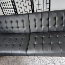 Leather futon Like New