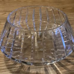 Beautiful Substantial Rogaska Glass Centerpiece Bowl (Vintage Made In Slovenia) 