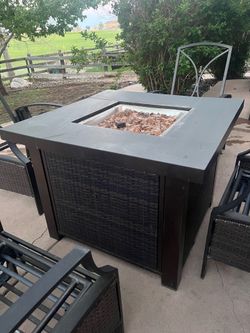 Propane outdoor fire pit