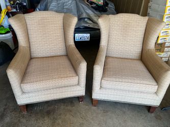 A couple of vintage chairs