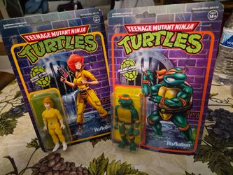 Tmnt April and Michelangelo
