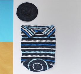 Cocuyo para recién nacido, tejido a mano, (algodón)