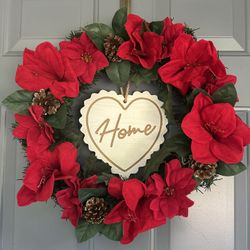 Handmade - Red Christmas Wreath - Brand New