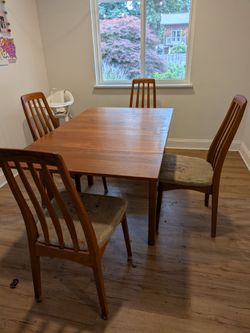 Solid wood table