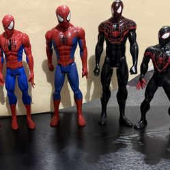 Spider-Man Action Figures (6-Pack Bundle) – Miles Morales, Classic & Mech – Marvel Toys