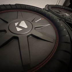 (12) Kicker® CompRT 12" 1- Ohm speaker subwoofers...new no box!!