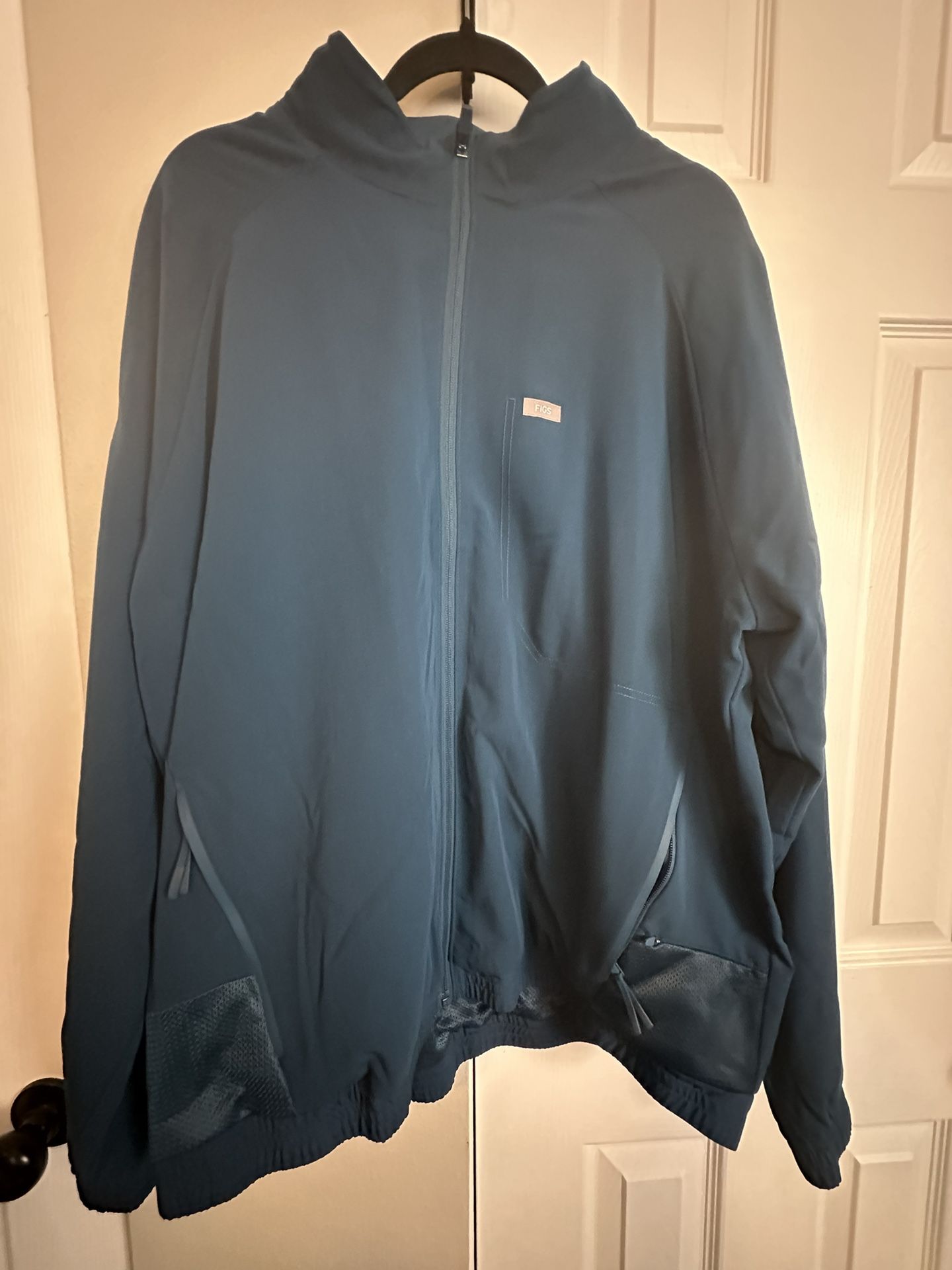 Figs Scrub Jacket XXL Navy 2XL