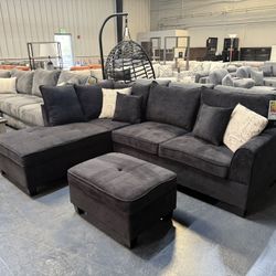 2pc Harmony Sectional w/ Free Ottoman