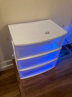 Sterilite Wide 3 Drawer Storage Cart