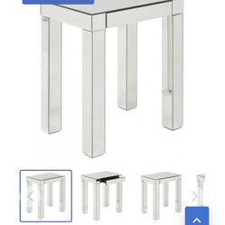 Mirrored Accent Table 