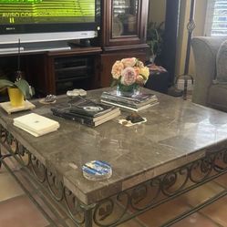 2 Coffee Table marble And  One Night Table Living Room $450. Or Best Offer 