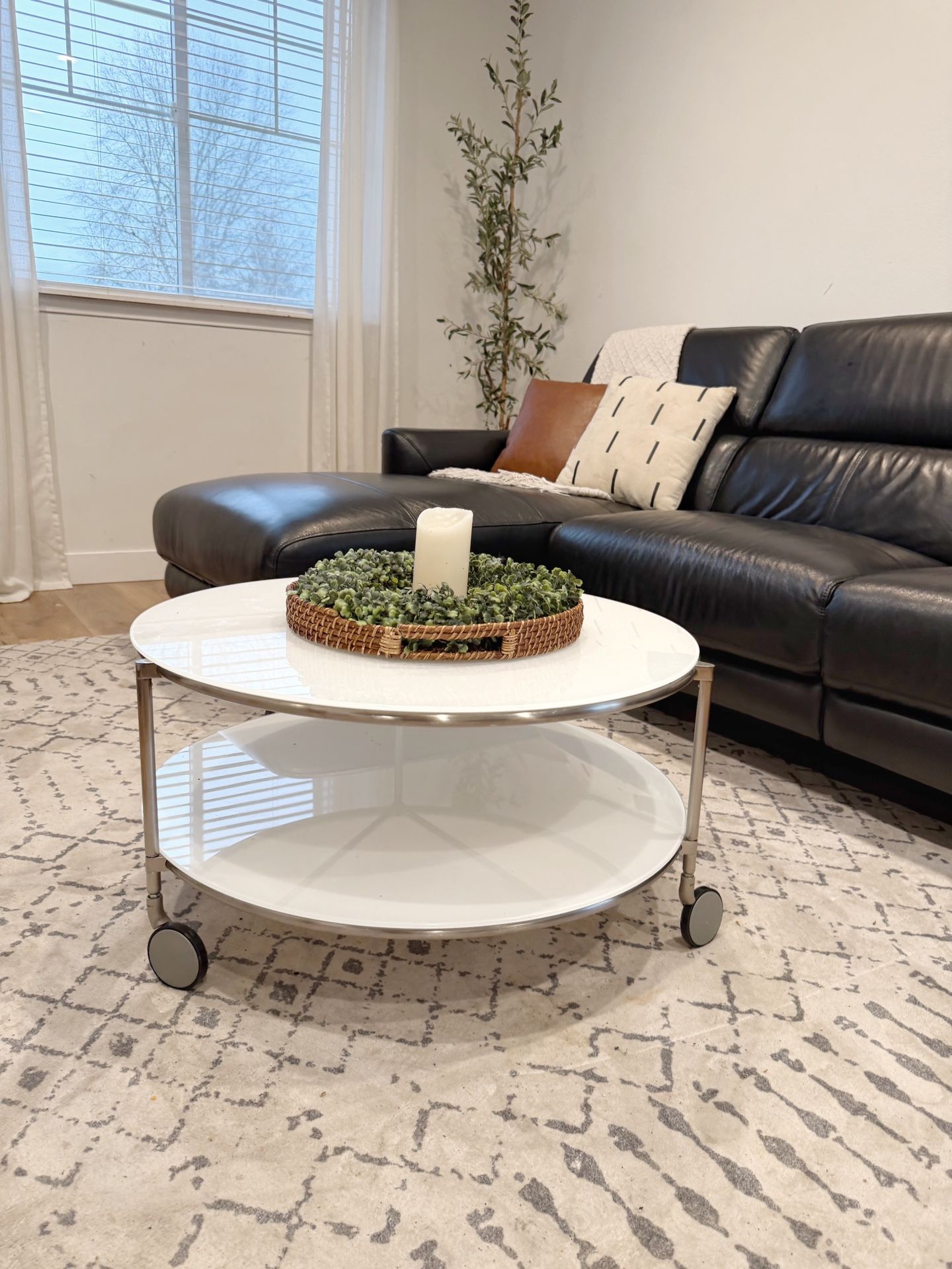 Vintage IKEA Glass Coffee Table