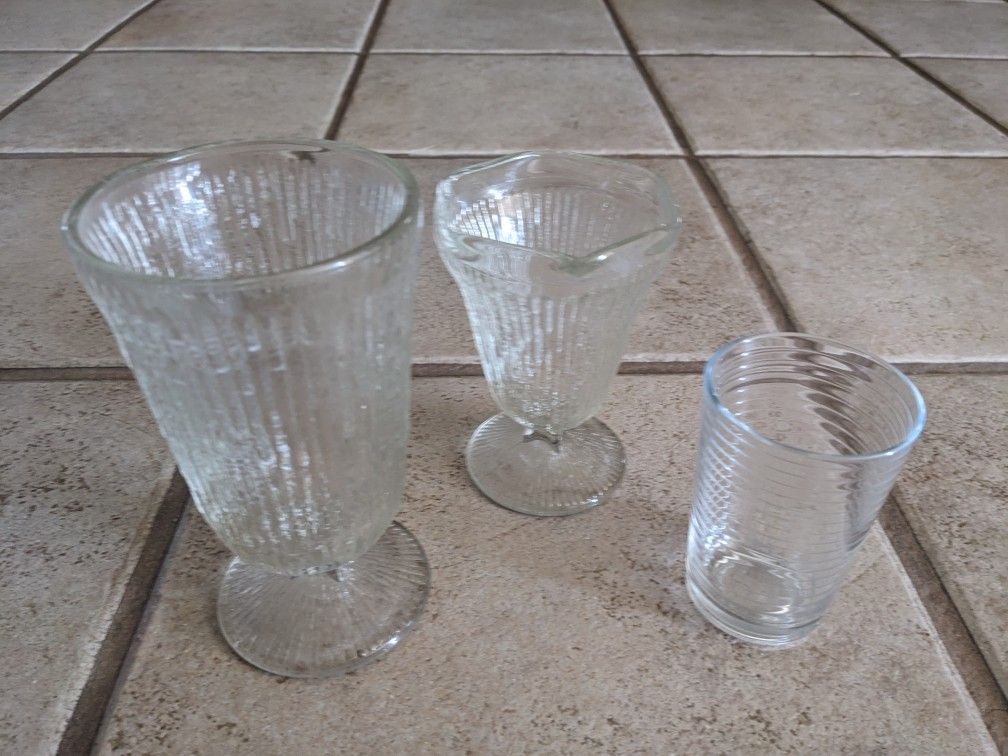 Water Goblets, Ice Cream Glasses 