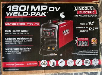180 Amp Weld-Pak 180i Multi-Process Stick/MIG/Flux-Core/TIG, 120V or 230V Aluminum Welder
