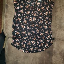 Black Floral Shirt