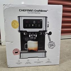 Chefman CraftBrew 15-Bar Espresso Machine w/ Steam Wand and Touch
