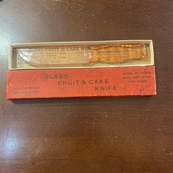 Glass Fruit And Cake Knife 