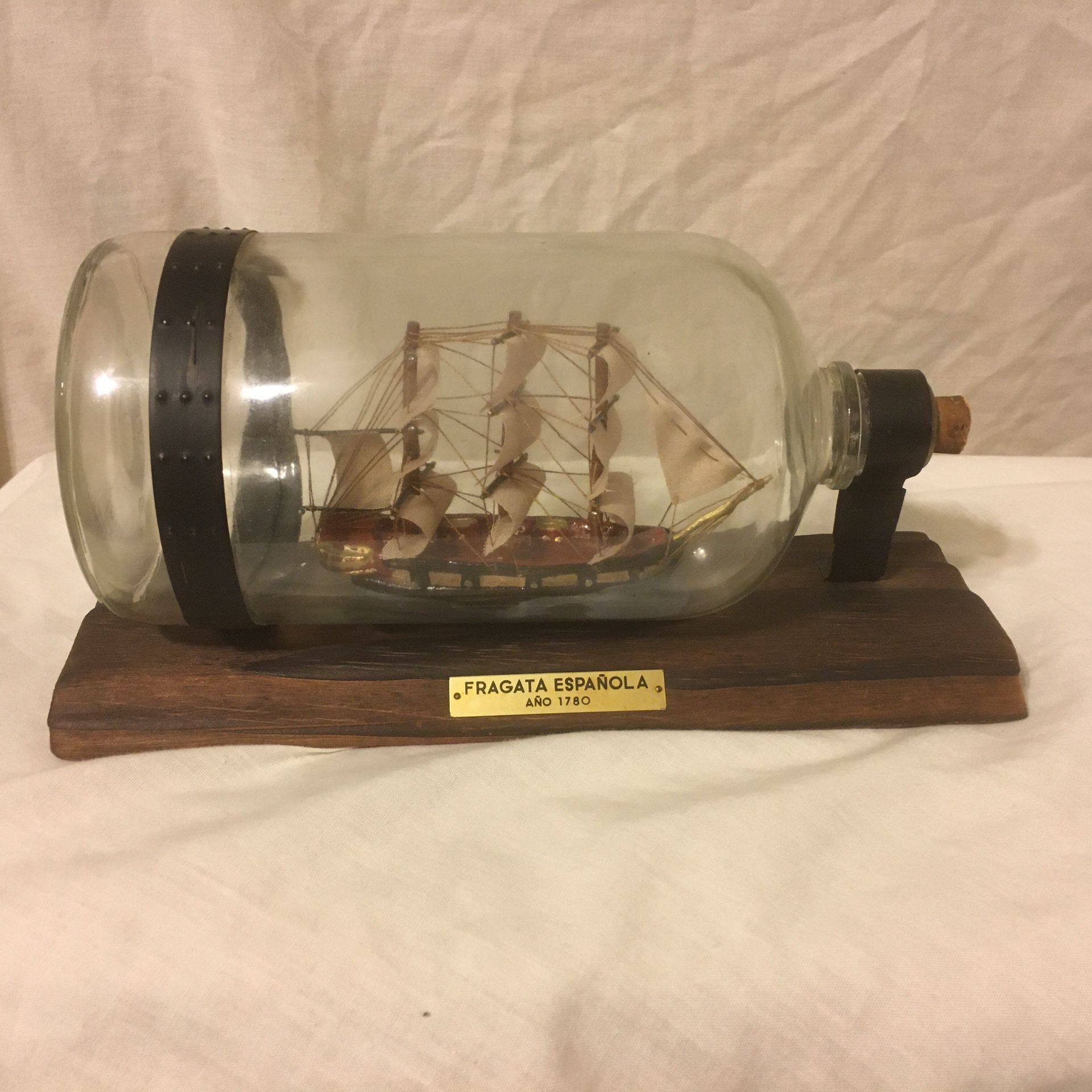 Ship in a Bottle - Fragata Española - año 1780
