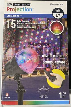 new in box led light show projection with wireless remote control