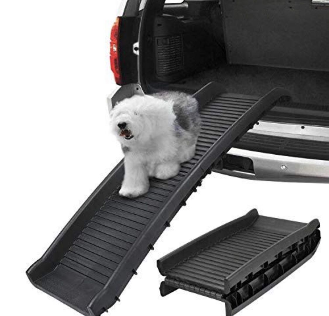 Bi-Fold Pet Ramp For Dogs And Cats, Step Car Suv
