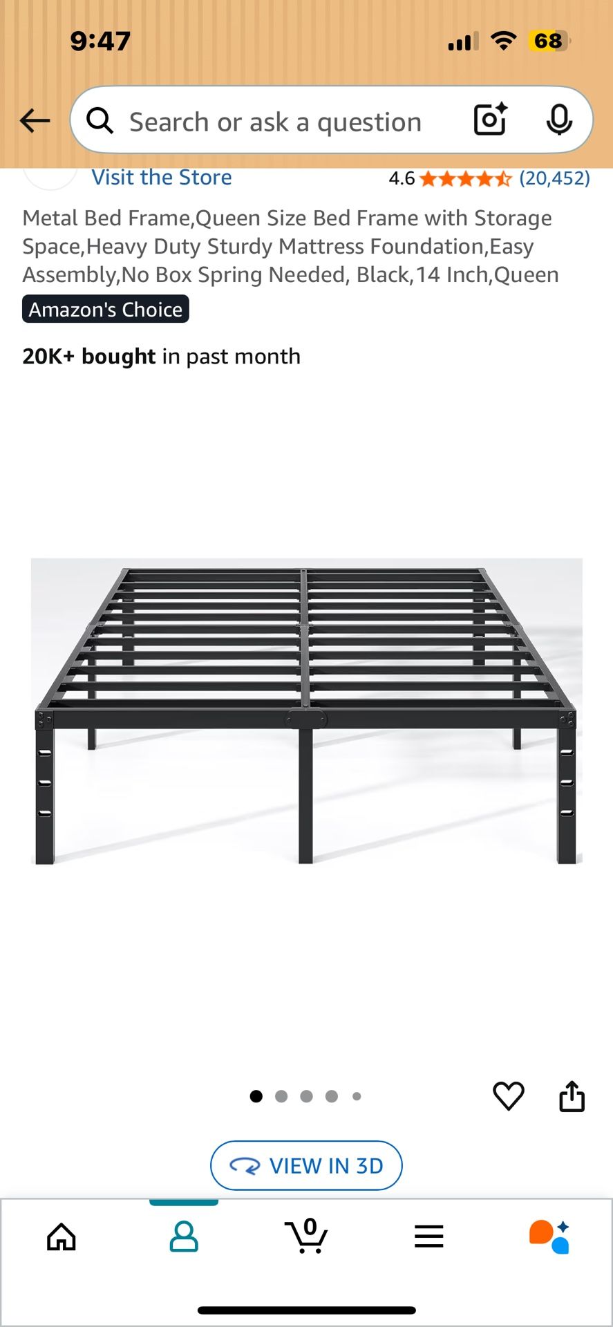 Twin Bed Frame (14inch)