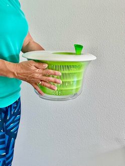 Salad Spinner with Lid and Bowl