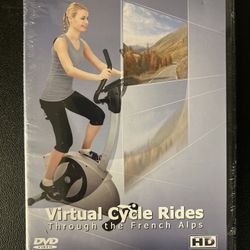 Virtual Cycle Rides - Bike Through French Alps (DVD) For Indoor Cycling New