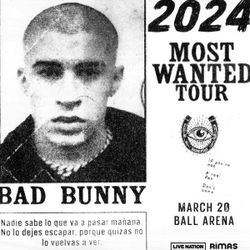 3 Tickets For Bad Bunny 3/20 Ball Arena 
