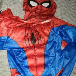 MARVEL Boys Deluxe Spider Man Costume, Kids Spiderman Superhero Halloween Costume for Child