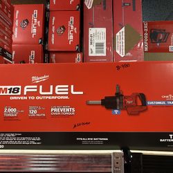 Milwaukee M18 FUEL 18V Lithium-Ion Brushless Cordless 1 in. Impact Wrench Extended Reach D-Handle (Tool-Only)
