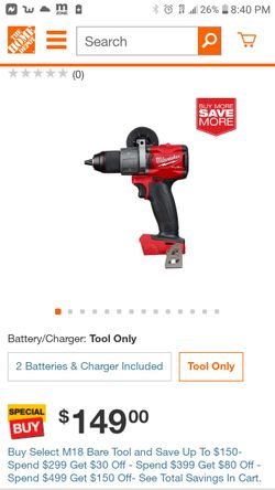 Milwaukee 1/2 HAMMER DRILL/DRIVER 2804-20