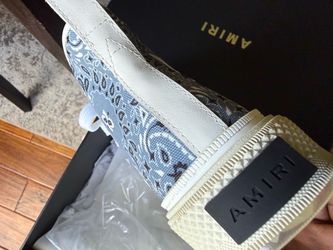 Amiri Green Canvas Low-Top Sneakers $250 ask for your size please