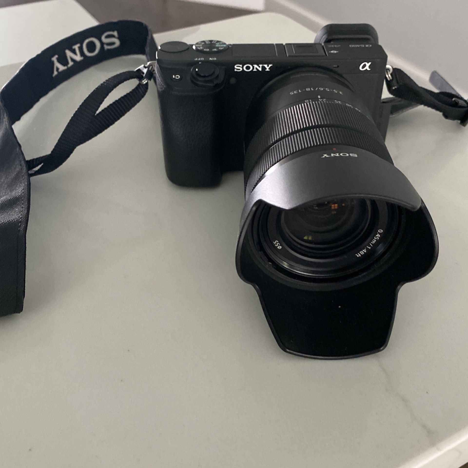 Sony Alpha A6400 Mirrorless 4K Video Camera With E 18-135mm f/3.5-5.6 OSS Lens - Black 