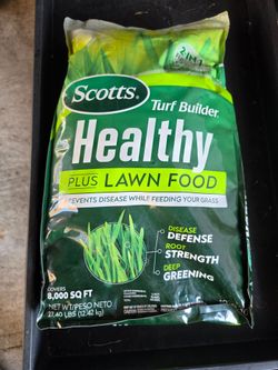 Scotts Turf Builder 27.40 lbs. 8,000 sq. ft. Healthy Plus Lawn Food, 2-in-1 Fungicide and Fertilizer, Withstands Summer Stress