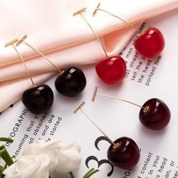 " Cherries " Fashion Earrings 