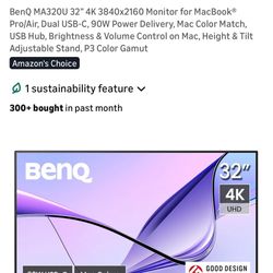 4k 32inch Ben Q Monitor 