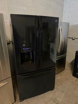 36”Kenmore black Negro REFRIGERATOR FRIDGE HELADERA REFRIGERADOR WORKING PROPERLY 4 MONTHS OF WARRANTY SERVICE DELIVERY