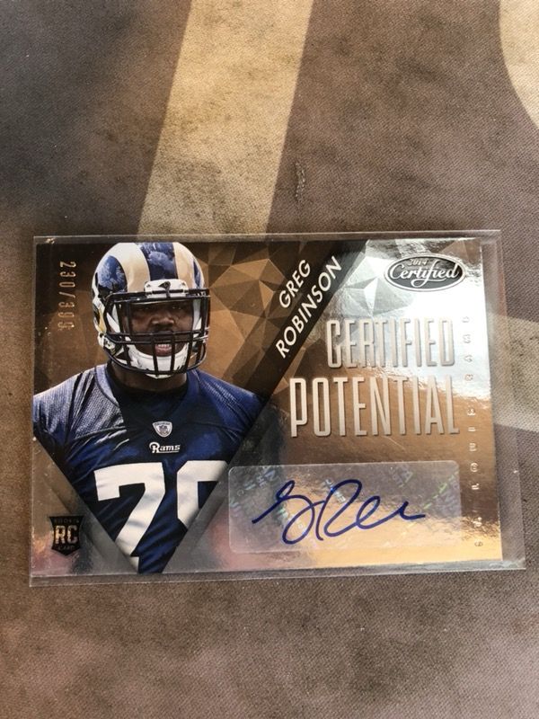 2014 Panini Certified - Certified Potential Mirror Signatures #P-GR Greg Robinson