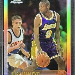 🏀 1996-97 Topps 🏀 NICK VAN EXEL • Chrome REFRACTOR [RARE] L.A. 🟣🟡LAKERS