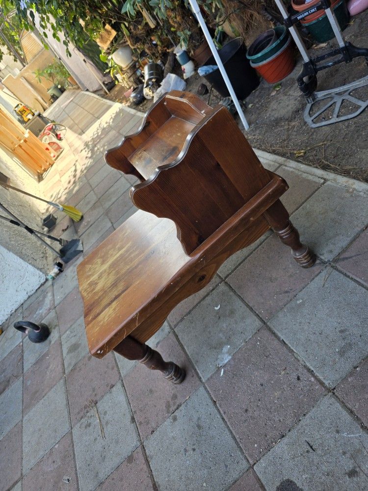 Beautiful Vintage Table Heavy And Sturdy 