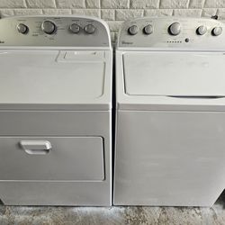 Great Working Super Capacity Agitator Less Whirlpool Washer And Dryer Set 