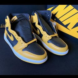 Jordan 1 Pollen Black Yellow Retro high 🐝  10M