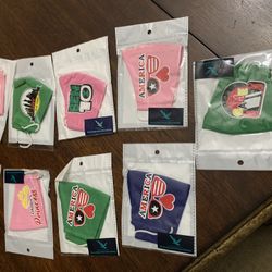 Lot Of 9 Brand New Pieces Of Kids Face Mask 