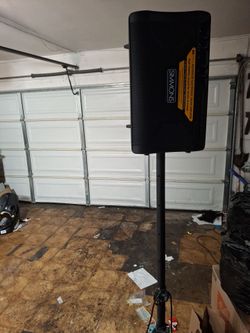 Simmons advanced electronic high fidelity amplifier w/  8 ft tripod stand
