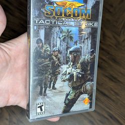 PSP Game Socom Tactical Strike PlayStation Sony PSP with Manual Works