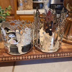 Holiday candle holders from Bath and Body Works. 6 Dollars Each